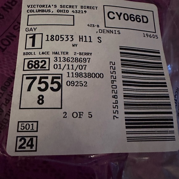 NWOT VICTORIA’S SECRET BABYDOLL HALTERS (2) - Picture 4 of 5